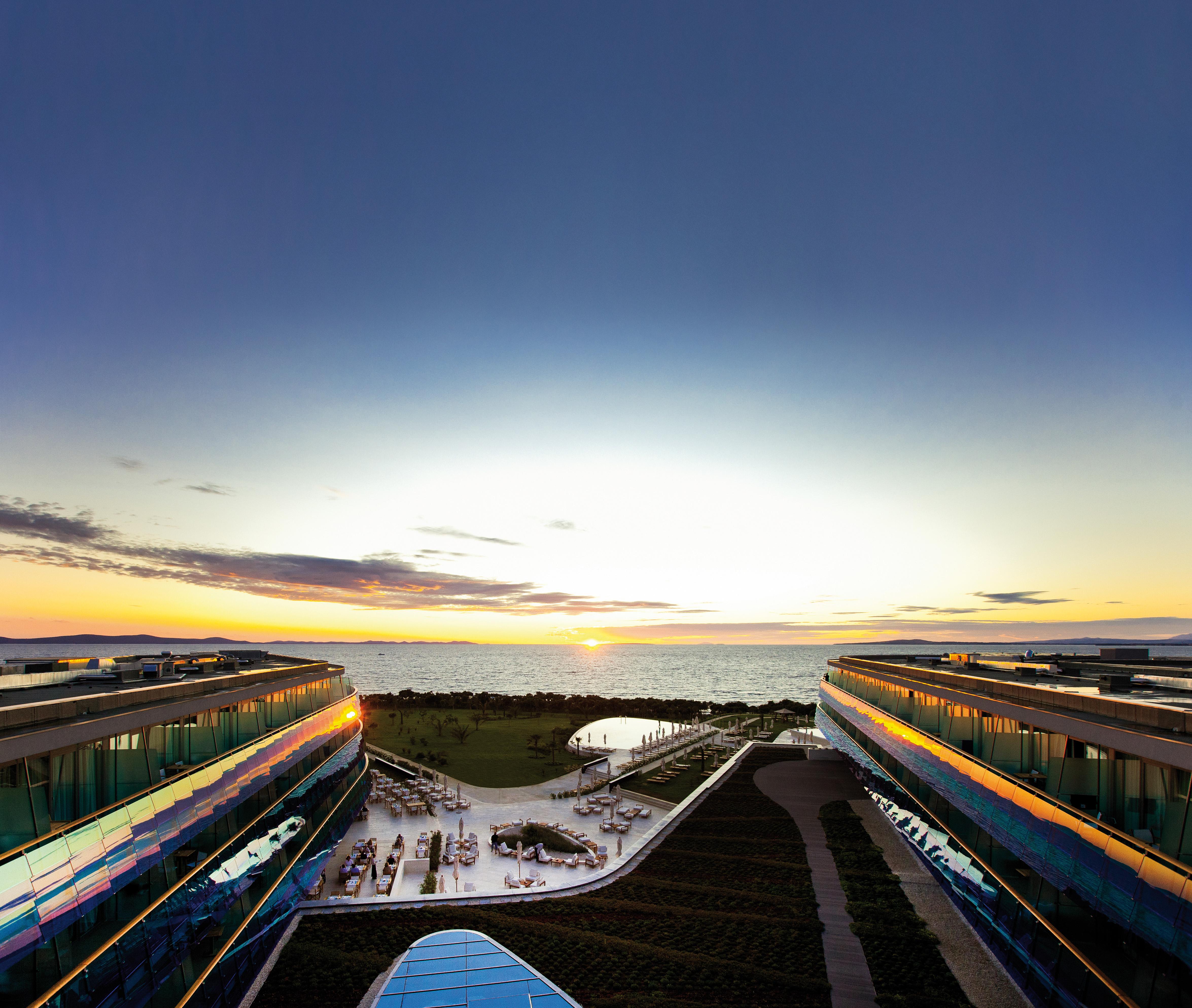 Falkensteiner Hotel & Spa Iadera Petrcane Eksteriør bilde The view from the rooftop of the hotel